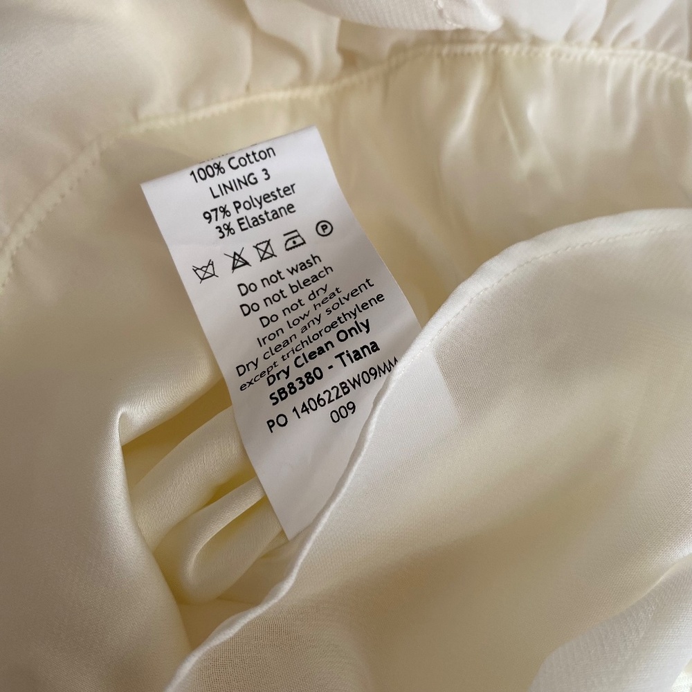 HOUSE OF CB‎ 'Tianna' Ivory white Ruffle Corset Dress  size M - Picture 13 of 14